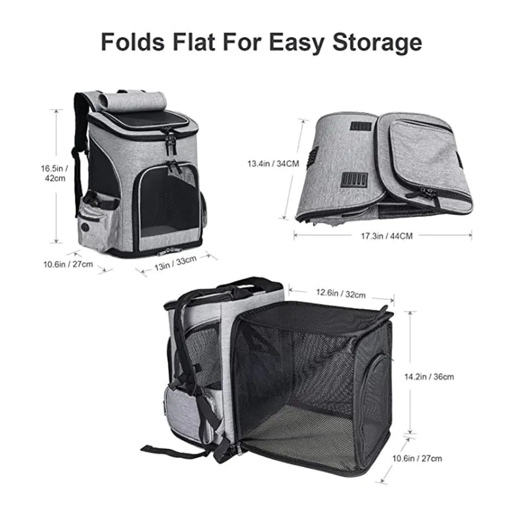 Portable/Expandable Backpack for Cats