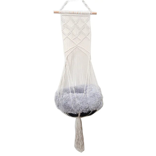 Cat Swing Pet Bed Handmade Lace Design