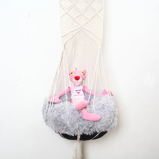 Cat Swing Pet Bed Handmade Lace Design