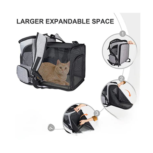 Portable/Expandable Backpack for Cats