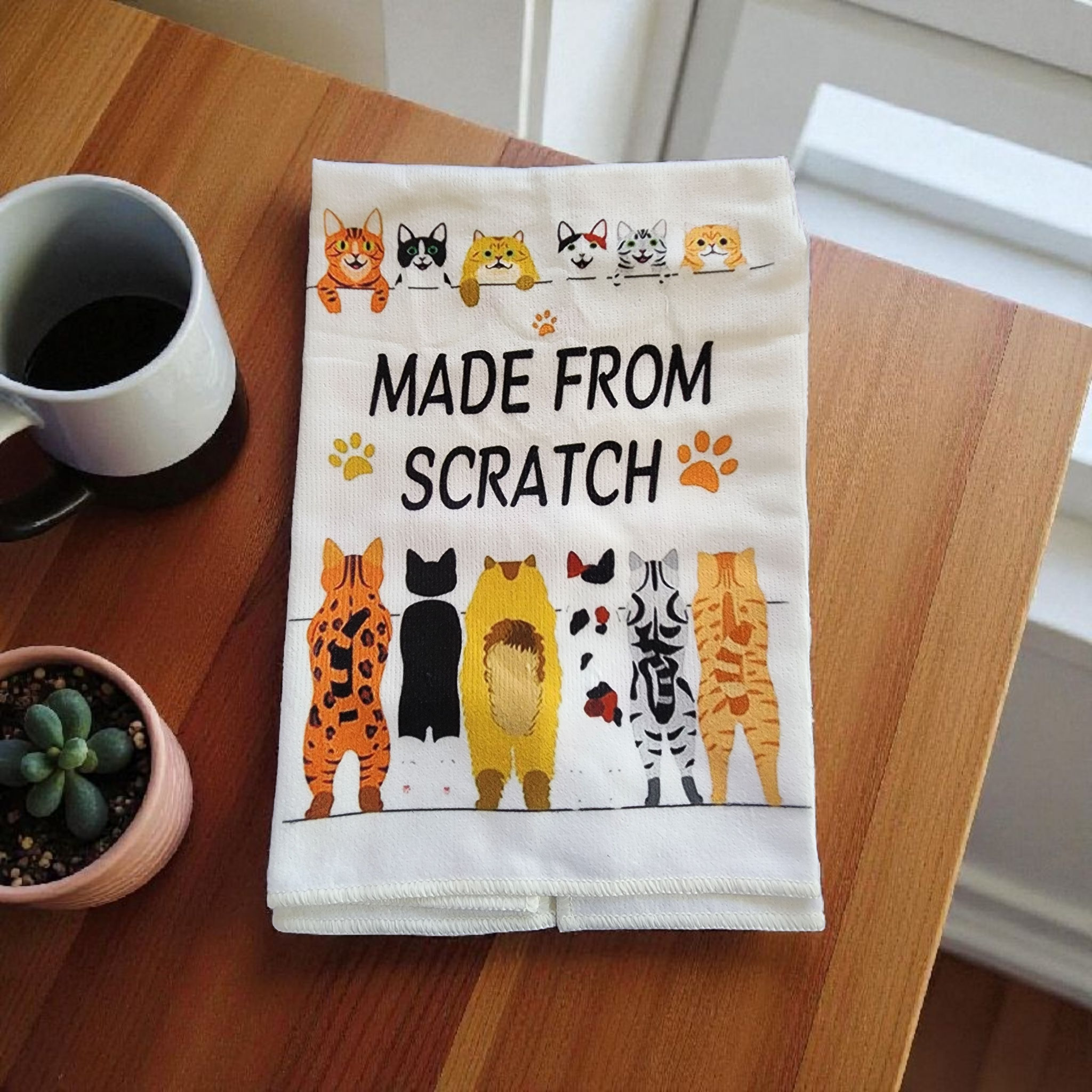 Cat Themed Kitchen Dish Cloth
