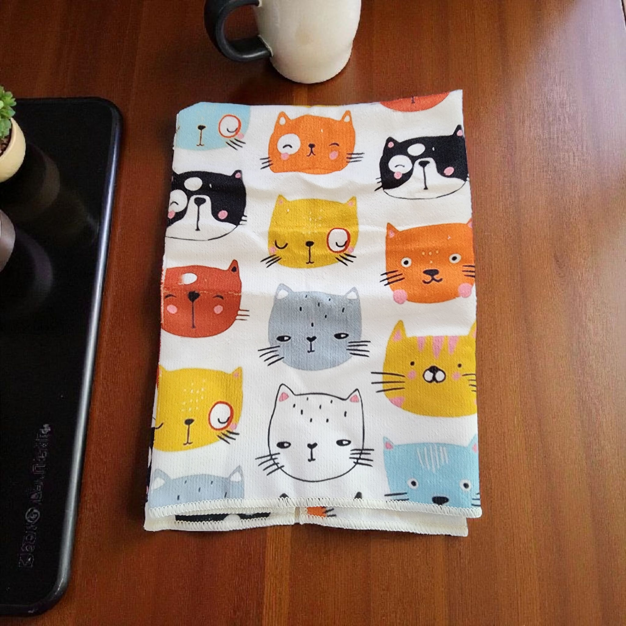 Cat Themed Kitchen Dish Cloth