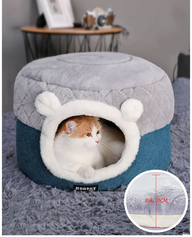 Reversible Quilted Warm Cat Bed