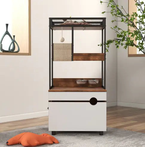 Cat Litter Box Enclosures With Cat Tree Tower