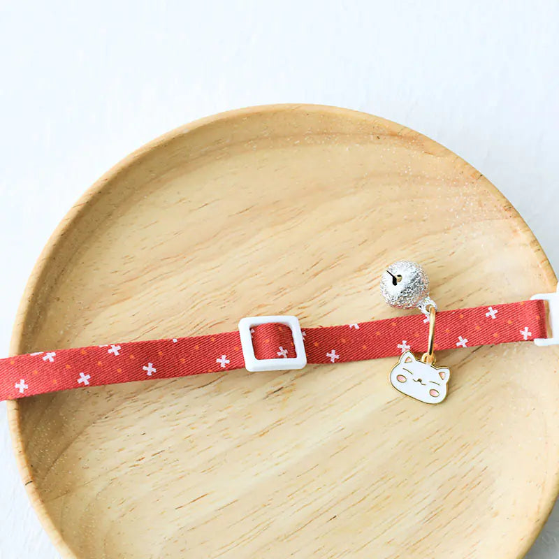 Cute Cat with Silver Bell Anti-Lost Tag