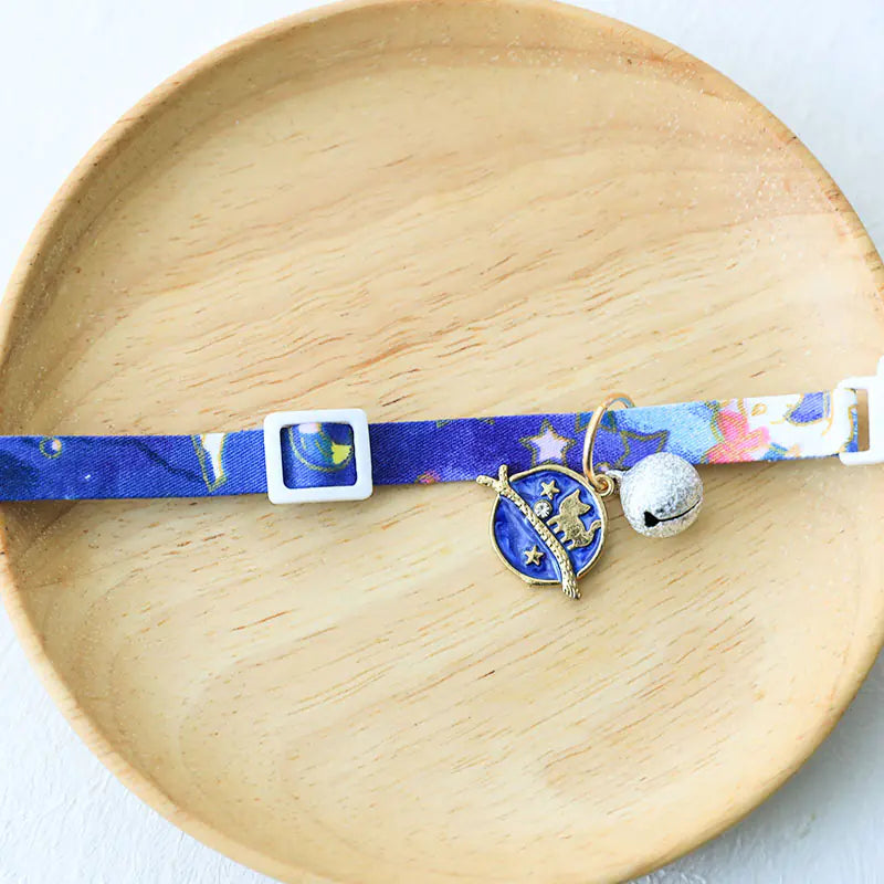 Cute Cat with Silver Bell Anti-Lost Tag