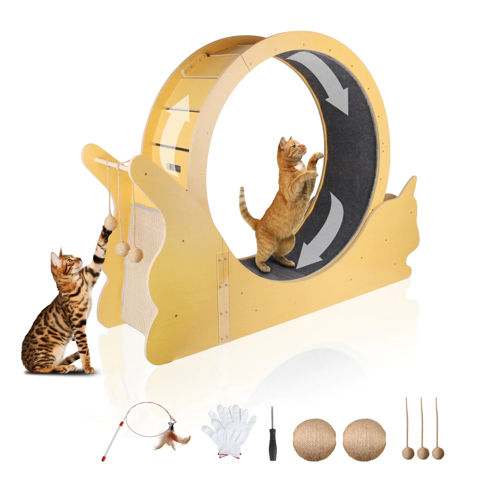 Cat Exercise Wheel for Indoor Cats - Feline the Love