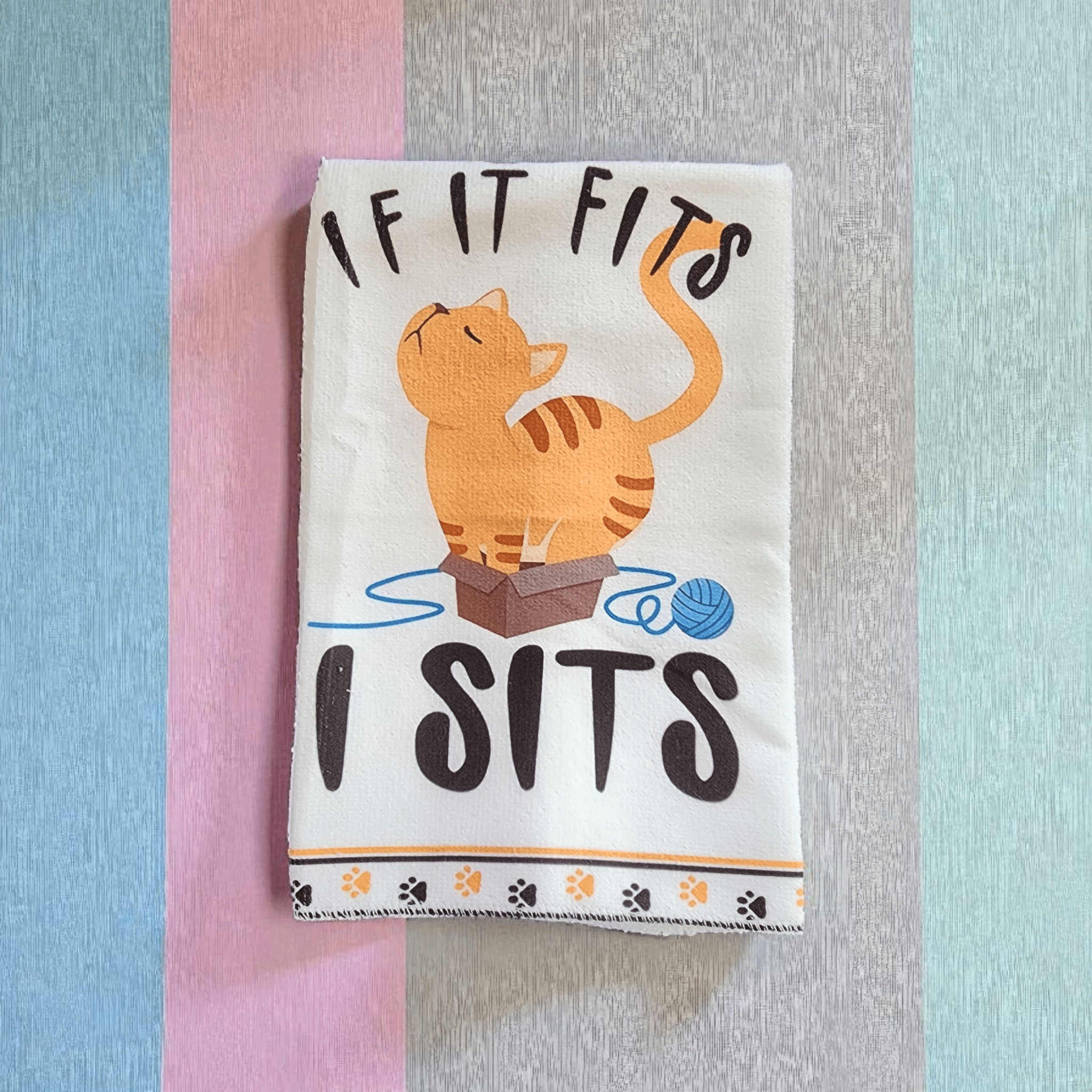 Cat Themed Kitchen Dish Cloth - Feline the Love