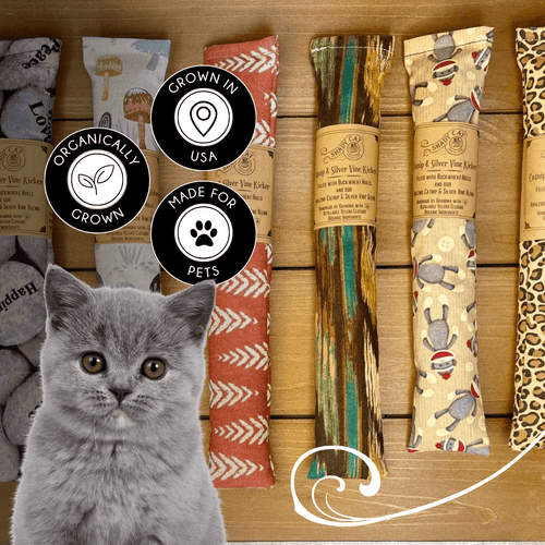 Catnip and Silver Vine Kickers - Feline the Love