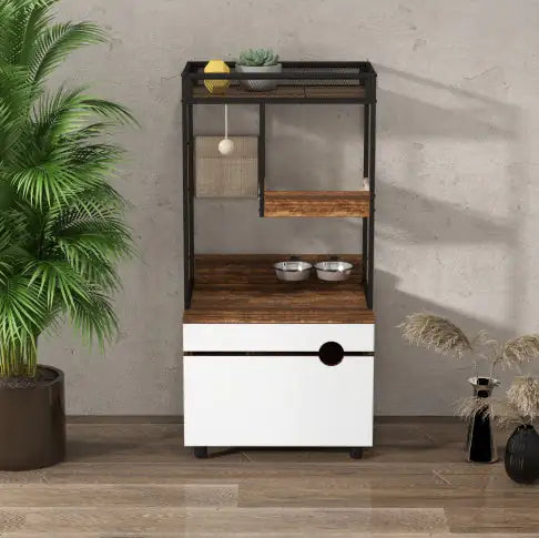 Cat Litter Box Enclosures With Cat Tree Tower