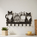 Metal Cat Themed Wall Art - Feline the Love