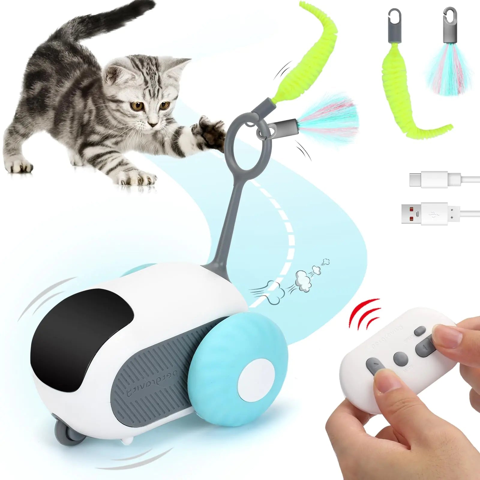 Turbo Tail 3.0 Remote Control Cat Toy - Feline the Love