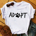 Women's Casual Cartoon Cat Paw Print T-Shirt - Feline the Love
