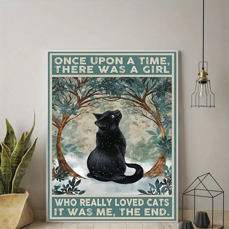 Wall Canvas Poster - Cat Lover Art